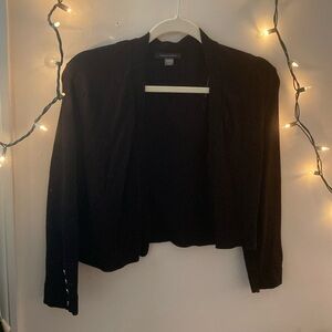 Selling PRACTICALLY NEW $50 Black Tommy Hilfiger cropped cardigan!!